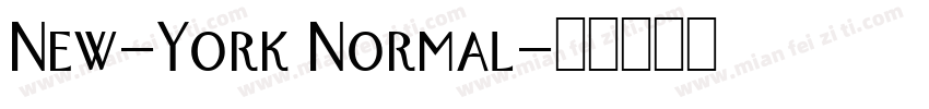 New-York Normal字体转换
